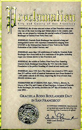 Boulanger Day in San Francisco  October 24, 2003